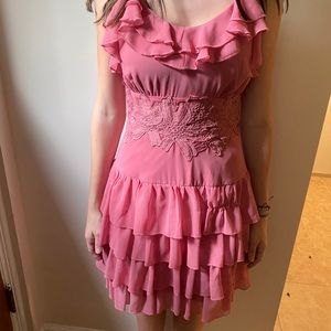 Pink Beauty and The Beast inspired dress